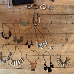 Assorted lot of costume necklaces and bracelets